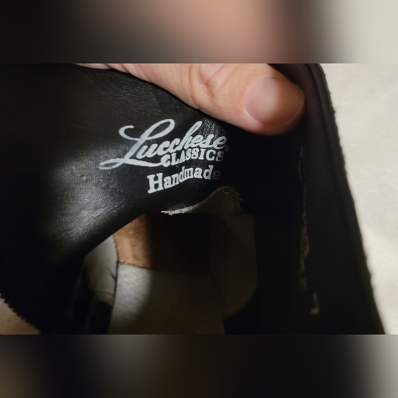 Lucchese Women's Genuine Black Leather Ankle Zip Boots Size 7B - Picture 10 of 15